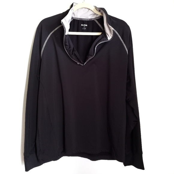Reebok Other - Reebok Pullover L Large Black Long Sleeve Shirt